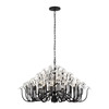 Varaluz - 378C15MB - 15 Light Chandelier - Wildflower - Matte Black