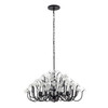 Varaluz - 378C08MB - Eight Light Chandelier - Wildflower - Matte Black