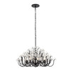Varaluz - 378C08MB - Eight Light Chandelier - Wildflower - Matte Black