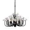 Varaluz - 378C06MB - Six Light Chandelier - Wildflower - Matte Black