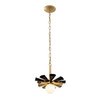 Varaluz - 372P01SMBFG - LED Pendant - Daphne - Matte Black/French Gold