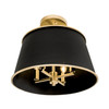 Varaluz - 364S04MBFG - Four Light Semi-Flush Mount - Coco - Matte Black/French Gold