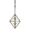 Varaluz - 353M01MBFG - One Light Mini Pendant - Marcia - Matte Black/French Gold