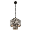 Varaluz - 348P04CB - Four Light Pendant - Kato - Carbon Black