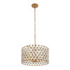 Varaluz - 345P06FGMB - Six Light Pendant - Windsor - French Gold/Matte Black
