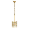 Varaluz - 345P01FGMB - One Light Pendant - Windsor - French Gold/Matte Black