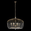 Varaluz - 343N06HG - Six Light Pendant - Voliere - Havana Gold