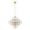 Varaluz - 329C06CG - Six Light Chandelier - Cubic - Calypso Gold