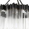 Varaluz - 309P10MBFG - Ten Light Pendant - Matrix - Matte Black/French Gold