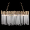 Varaluz - 309N06HG - Six Light Linear Pendant - Matrix - Havana Gold