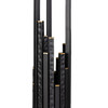 Varaluz - 309L06MBFG - Six Light Floor Lamp - Matrix - Matte Black/French Gold