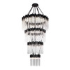 Varaluz - 309C30MBFG - 30 Light Chandelier - Matrix - Matte Black/French Gold