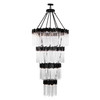 Varaluz - 309C30MBFG - 30 Light Chandelier - Matrix - Matte Black/French Gold