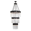 Varaluz - 309C19MBFG - 18 Light Chandelier - Matrix - Matte Black/French Gold