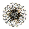 Varaluz - 271S03MBFG - Three Light Semi-Flush Mount - Bask - Matte Black/French Gold