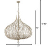 Varaluz - 271P09GD - Nine Light Pendant - Bask - Gold Dust