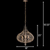 Varaluz - 271P03GD - Three Light Pendant - Bask - Gold Dust