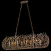 Varaluz - 271N08GD - Eight Light Linear Pendant - Bask - Gold Dust