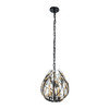 Varaluz - 271N06MBFG - Six Light Linear Pendant - Bask - Matte Black/French Gold