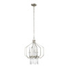Varaluz - 270P04TR - Four Light Pendant - Barcelona - Transcend Silver