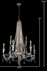 Varaluz - 270C09TR - Nine Light Chandelier - Barcelona - Transcend Silver