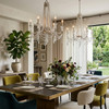Varaluz - 270C06TR - Six Light Chandelier - Barcelona - Transcend Silver
