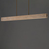 ET2 - E26268-TVNAB - LED Linear Pendant - Lintel - Travertine / Natural Aged Brass