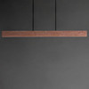 ET2 - E26268-RLGM - LED Linear Pendant - Lintel - Rosso Laterite / Gunmetal