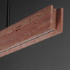 ET2 - E26266-RLGM - LED Linear Pendant - Lintel - Rosso Laterite / Gunmetal