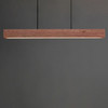 ET2 - E26266-RLGM - LED Linear Pendant - Lintel - Rosso Laterite / Gunmetal