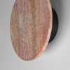 ET2 - E14353-RLGM - LED Wall Sconce - Discus - Rosso Laterite / Gunmetal