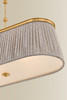 Hudson Valley - 8549-AGB - Three Light Linear - Valeria - Aged Brass