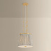 Hudson Valley - 8519-AGB - One Light Pendant - Valeria - Aged Brass
