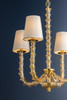 Hudson Valley - 6844-AGB - Four Light Chandelier - Calumet - Aged Brass