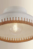 Hudson Valley - 5309-AGB/CCP - One Light Flush Mount - Southfields - Aged Brass
