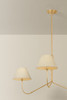 Hudson Valley - 4548-VGL - Three Light Chandelier - Dekalb - Vintage Gold Leaf