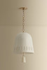 Hudson Valley - 3617-PBR/CIC - One Light Pendant - Omi - Patina Brass
