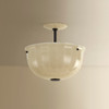 Hudson Valley - 3115-DB - One Light Semi Flush Mount - Nevins - Distressed Bronze