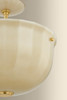 Hudson Valley - 3115-AGB - One Light Semi Flush Mount - Nevins - Aged Brass