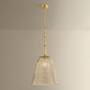 Hudson Valley - 2417-AGB - One Light Pendant - Bleecker - Aged Brass