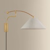 Hudson Valley - 2351-AGB - One Light Wall Sconce - Sylva - Aged Brass