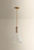 Hudson Valley - 1613-PBR - One Light Pendant - West Hill - Patina Brass
