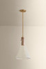 Hudson Valley - 1613-PBR - One Light Pendant - West Hill - Patina Brass