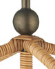 Currey and Company - 9500-0028 - One Light Outdoor Lantern - Denison - Natural / Bronze / Frosted White