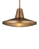 Currey and Company - 9500-0026 - One Light Pendant - Mariner - Antique Brass/Clear