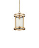 Currey and Company - 9000-1493 - One Light Pendant - Pippin - Antique Brass / Clear