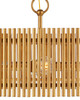 Currey and Company - 9000-1490 - Four Light Chandelier - Lavenham - Brushed Brass