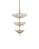 Currey and Company - 9000-1479 - Six Light Chandelier - Volterra - Natural / Antique Brass