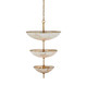 Currey and Company - 9000-1479 - Six Light Chandelier - Volterra - Natural / Antique Brass