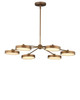 Currey and Company - 9000-1476 - LED Chandelier - Merrick - Polished Antique Brass / White